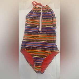 Gianni Bini Multicolor Striped Bathing Suit